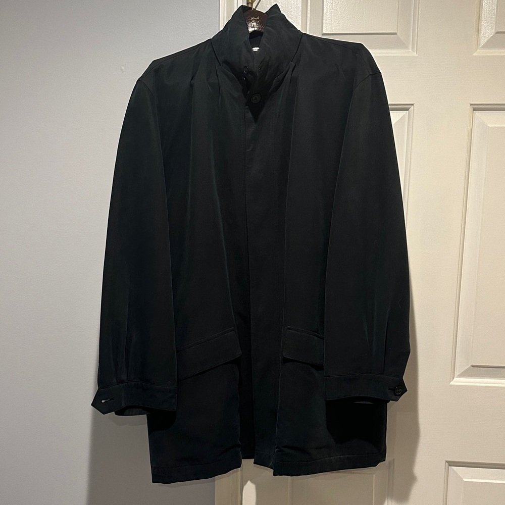 Elegant Black Trench Coat for Men